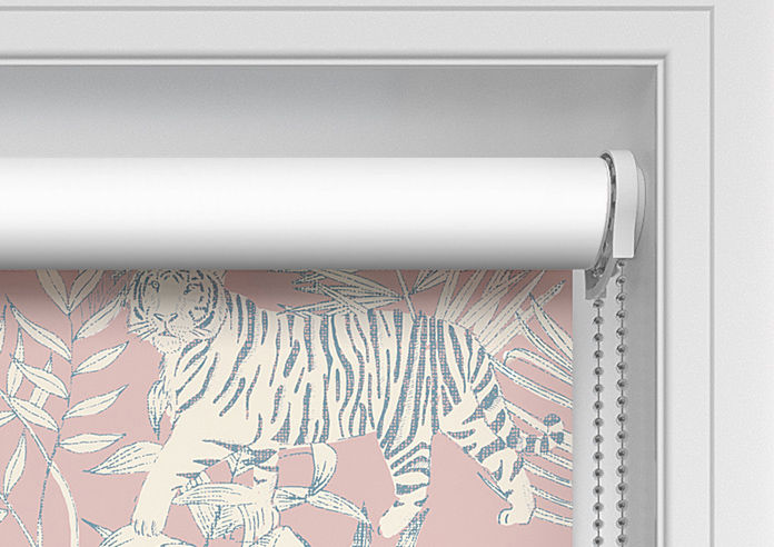 Tropical Wildcats, Salmon Pink - Twist&Fit Roller Blind - Image 11
